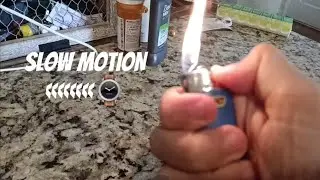 Lighting A Lighter In Slow Motion