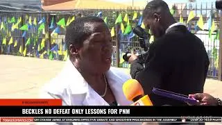 BECKLES NO DEFEAT ONLY LESSONS FOR PNM