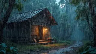 Shooting Rain in the Forest &ndash; Calm Night Rain for Relaxing Sleep