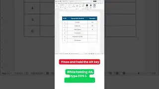 Typographic Symbols Shortcuts | MS Word Tutorial Videos | #WordTricks #MSWordTutorial #Shorts