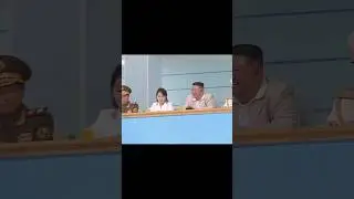 Kim Jong-un and his daughter Kim Ju-ae watched a volleyball match held by the military #kimjongun