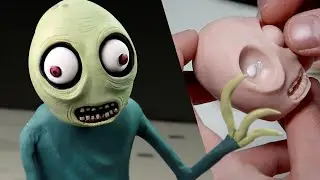 Sculpting SALAD FINGERS - Polymer Clay Timelapse Tutorial | Ace of Clay