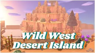 INCREDIBLE Wild West Desert Core Island | ACNH Island Tour