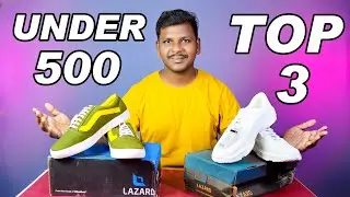 UNBOXING: Top 3  Shoes/Sneakers For Men / Review In Telugu / 2024 / Myntra / Wow Fashion / under 500