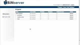 Uploading IFC data to an open source BIMserver