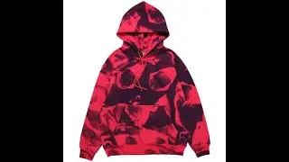 ESSENTIX SHARK EYES COMICS TIE DYED UNISEX HOODED SWEATSHIRTS