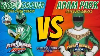 Power Rangers Legacy Wars Ziggy Grover RPM Green Ranger Vs Green Zeo Ranger Adam Park Gameplay