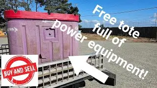 Free Fish Tote Full Of Power Equipment! #smallenginerepair #hustle #stihl