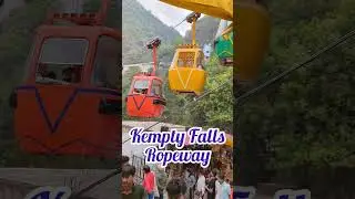 Kempty Falls Ropeway, Mussoorie | Ropeway adventure of Mussoorie, Uttarakhand | #shorts #short