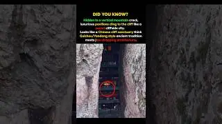 World&rsquo;s Most Dangerous Cliff Path 😱  Hidden Mountain Stairway Adventure #shorts