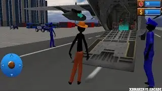 Stickman Prisoner Transport Police Airplane 2017 - Android Gameplay HD