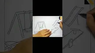 How To Draw Playground Easily #playground #park #drawing