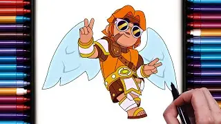 How to Draw Blessed Buster | New Brawl Stars Buster Skin Step-by-Step Tutorial