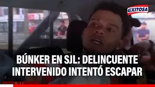 🔴🔵 Búnker en SJL: Delincuente intervenido intentó escapar pese a presencia policial