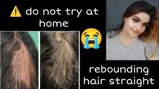 hair straight, rebounding at home is risky. Neelam jahanzaib