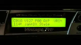 E-MU Vintage pro - The jam category - VROM - rack module demo