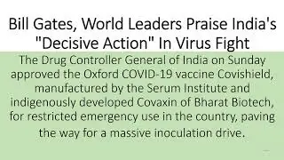 Bill Gates, World Leaders Praise India's...