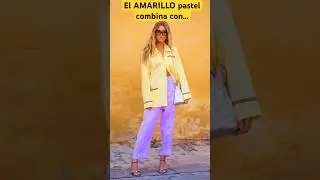 El AMARILLO pastel combina con&hellip; #amarillo #colores #combinaciones #shorts #ropa #mujer