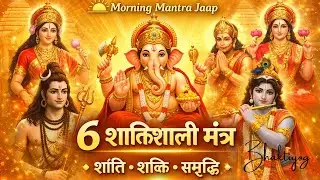 शक्तिशाली मंत्र | 6 Powerful Hindu Gods| Morning MantraJaap#Peace, Strength & Prosperity#devotional