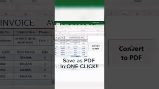 Excel VBA to Convert Range to PDF #shorts