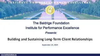 Baldrige Institute Webinar September 2025 Freese and Nichols