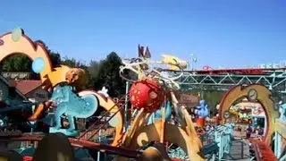 Primeval Whirl (right side) front seat on-ride HD POV Disney's Animal Kingdom