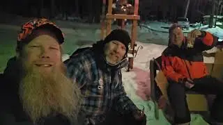 Friday night ride in the northwoods . #snowmobile #barhopping #winter #wisconsin #Chippewaflowage
