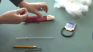 How to stuff a wired doll's limb