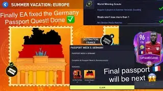 Fifa Mobile 22: Summer Vacation Europe - Completed Germany 🇩🇪 Passport!