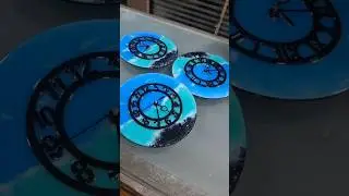 Table Clock ❤️🌊 #clock #table #gift #art #shortvideo #shorts #foryou #fypシ #handmade #resin #craft