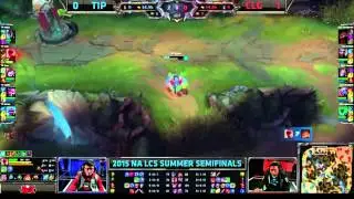 Korean Gank - CLG vs TiP Game 2 Semi-Finals - Rush Lee Sin Gank