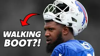 Why is Ed Oliver in a WALKING BOOT?! Bills Injury Report Update