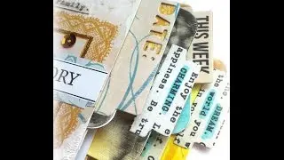 Mixed Media Scrapbook Mini Album - Gelatos