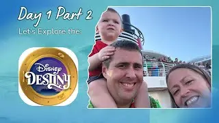 Our First Night on the Disney Destiny! ⚓ Sail Away, Loki & Pride Lands Dinner!