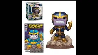 Guardians of the Galaxy Marvel Heroes Thanos Snap 6-Inch Pop! Vinyl Figure Case with Variant Comic