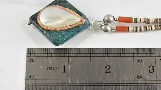 Fabulous Mixed-Materials Beaded Necklace for a Petite Neck 16-1/2