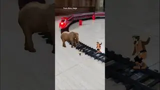 Elephant and Mouse | 🐘🐀 | Elephant and Mouse Cartoon | Cartoon Video | Elephant Cartoon Metro Train