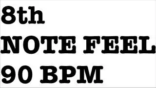 8th NOTE FEEL DRUM BACKING TRACK &alpha; -90 BPM-