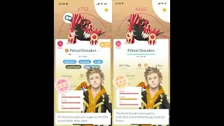 Zen Headbutt/Thunder Regigigas Duo Raid, Cloudy Weather, Primal Groudon Only, Neutral Damage Only