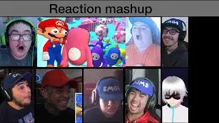 Mario Plays Fall Guys Reactions mashup
