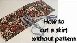 Как раскроить простую прямую юбку для начинающих (подробно) | Шить с Kizaj #6