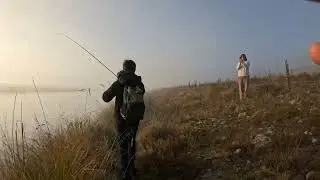 fishing the twizel canal with a good mate