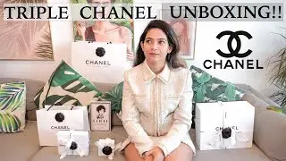 CHANEL BEIGE CLASSIC FLAP + TRIPLE Chanel Unboxing 2022 !! - JoyOfExploringTheWorld