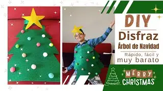 Cómo hacer DISFRAZ DE ÁRBOL NAVIDEÑO para niño CON FOMI GOMA EVA - MUY RÁPIDO, SENCILLO Y BARATO!