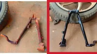 Restoration of the old rusty motorcycle