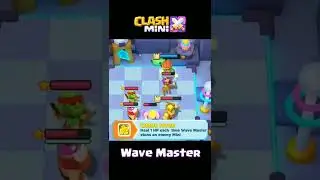 Wave Master Gameplay!! #clashmini #shorts