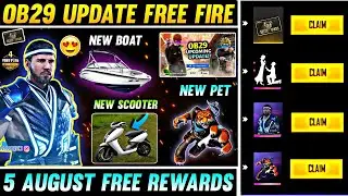 OB29 UPDATE FREE FIRE | FREE FIRE 5 AUGUST UPDATE FULL DETAILS |  FREE FIRE OB 29 UPDATE KAB AAYEGA