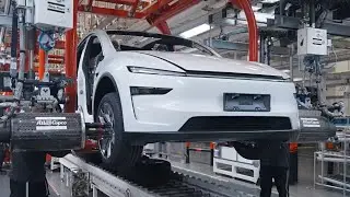 Tesla Model Y Production at the Shanghai Gigafactory
