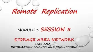 VTU SAN 17CS754  M3 L5 REMOTE REPLICATION METHODOLOGIES