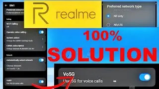 VoNR | Force 5G | Force 5G with VoNR call in Realme UI 5.0
